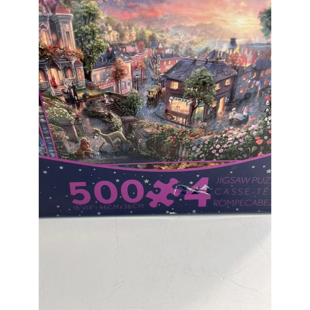Disney Thomas Kinkade Piece Puzzles Tangled Fantasia Pooh Lady Tramp 2000pc NEW